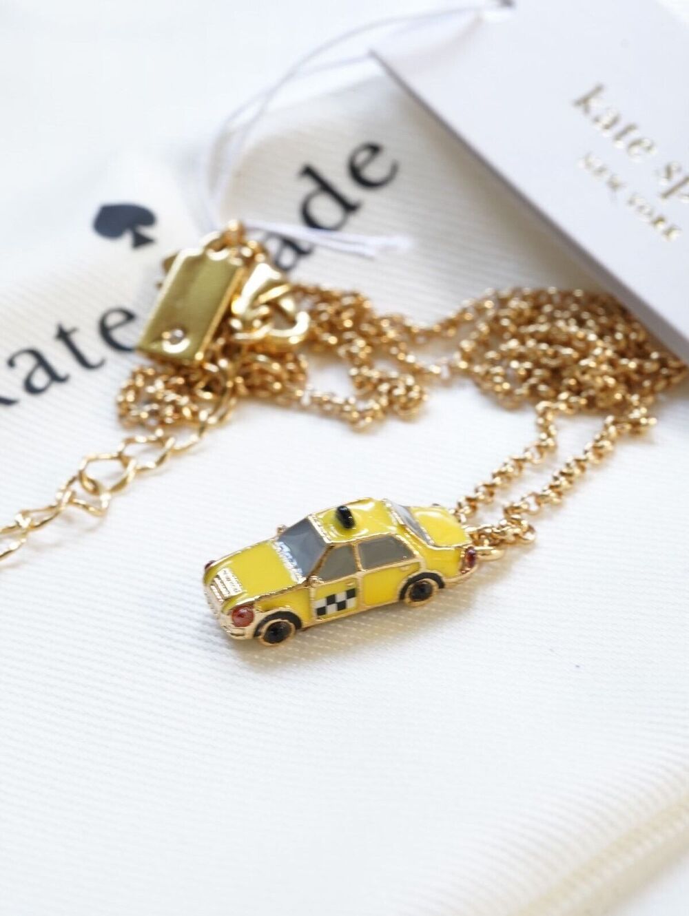 Kate Spade Ma Cherie Taxi Mini Pendant Necklace